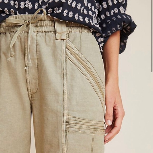 Anthropologie Angela Cropped Cargo Pants size 26 - Picture 2 of 4